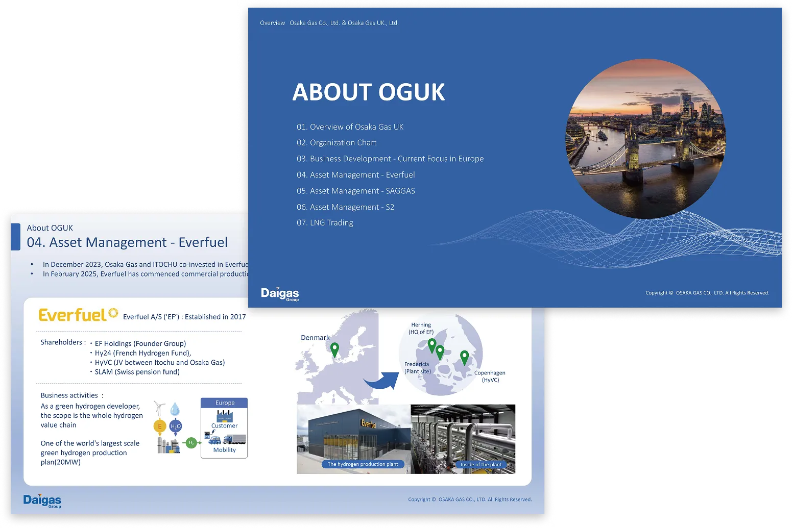 大阪ガスUK 会社概要 About OGUK